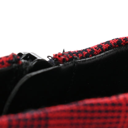 Balenciaga Fabric BB Pointy Toe Ankle Booties 36.5 Red 11 of 11