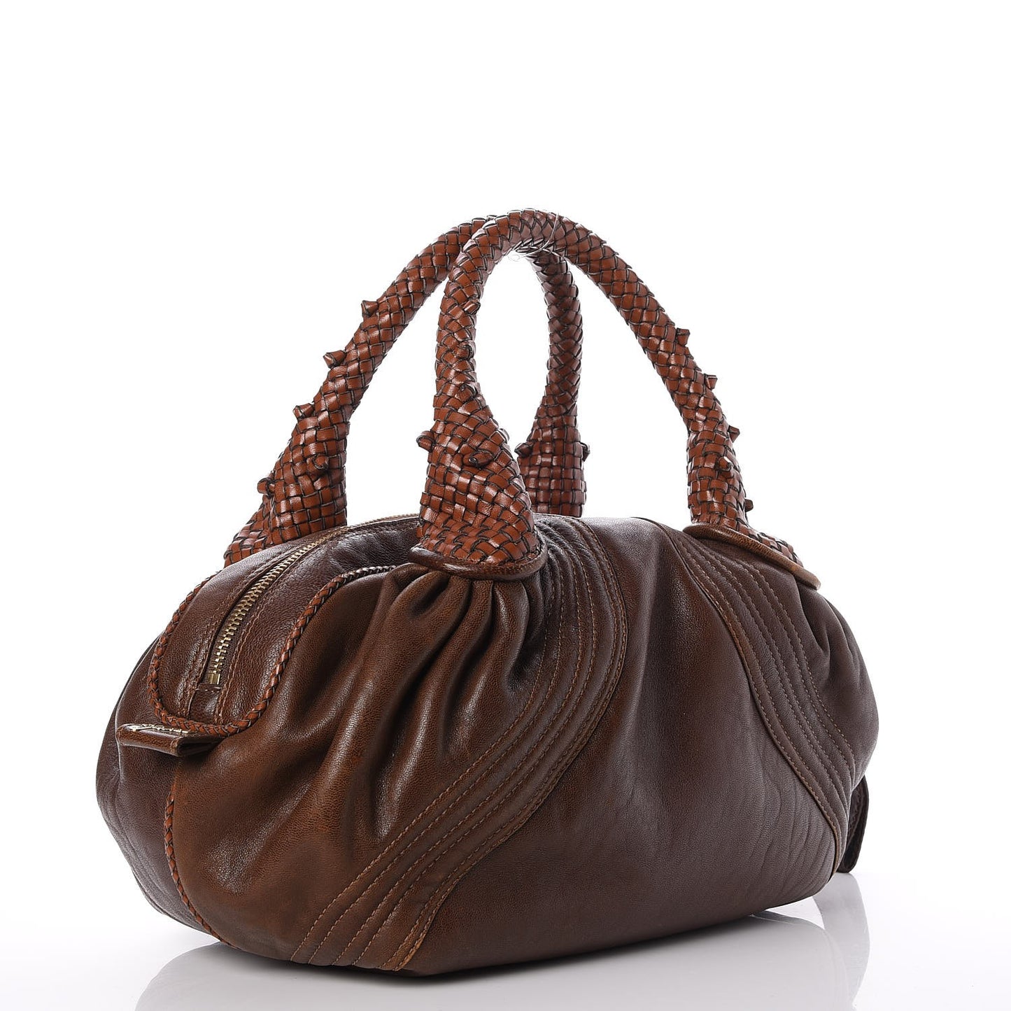 Nappa Nuvolata Spy Bowler Cognac