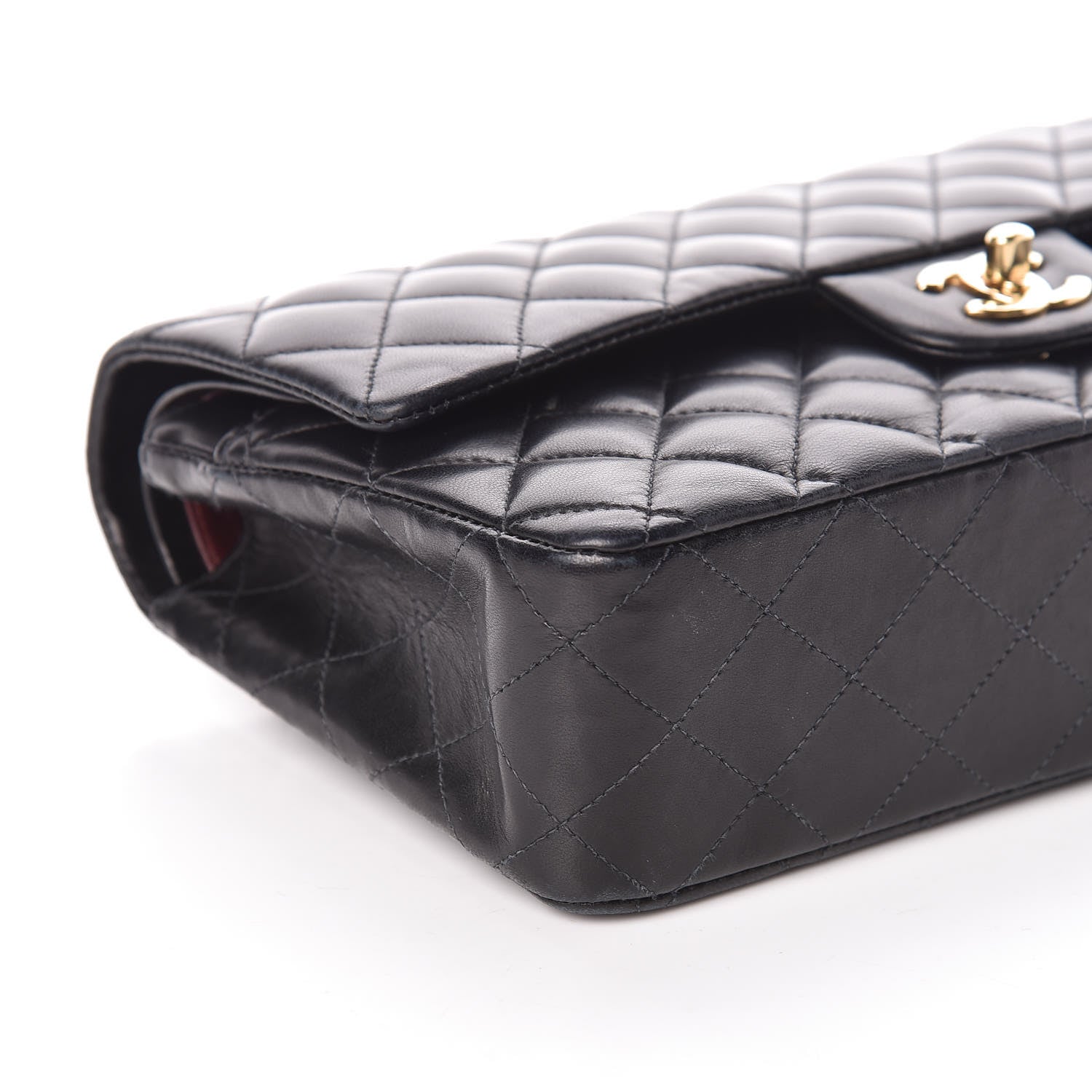 Chanel Lambskin Quilted Medium Double Flap Black 5 of 12