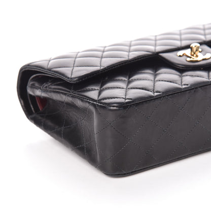 Chanel Lambskin Quilted Medium Double Flap Black 5 of 12