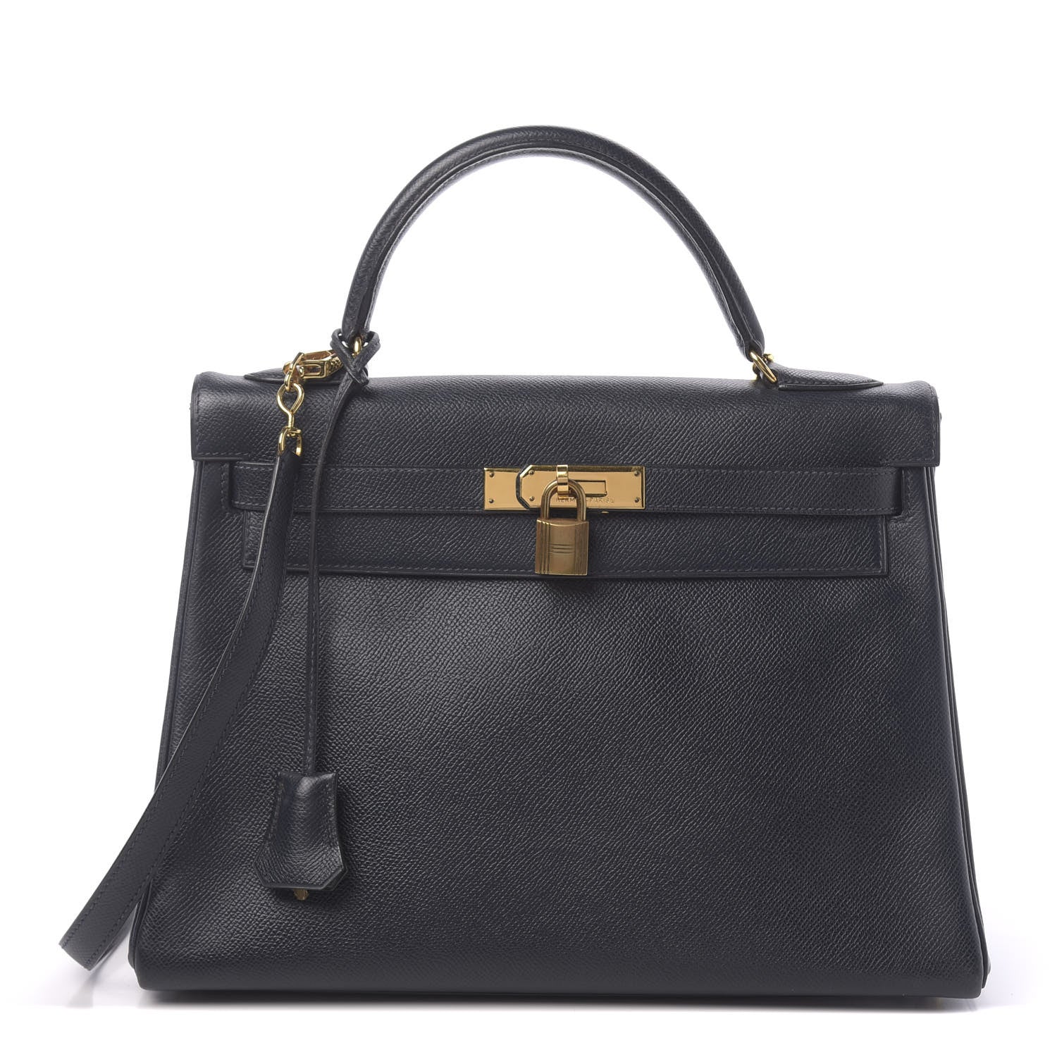 Hermes Courchevel Kelly Retourne 32 Bleu Marine 1 of 13