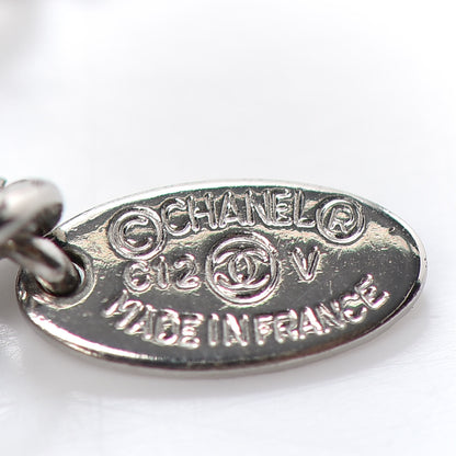 Chanel Crystal Timeless CC Necklace Silver 5 of 5