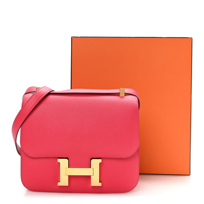 Hermes Epsom Constance 24 Rose Extreme 11 of 11