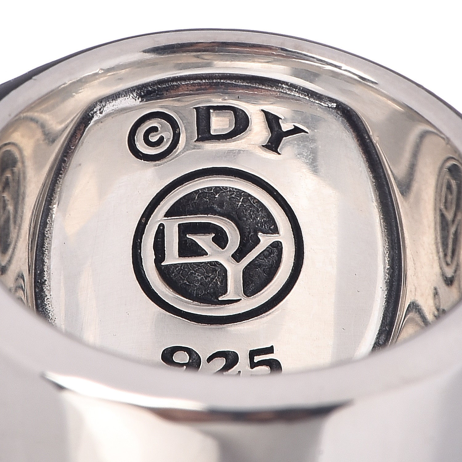 David Yurman Sterling Silver Pietersite Mens Cable Signet Ring 60 9 5 of 5