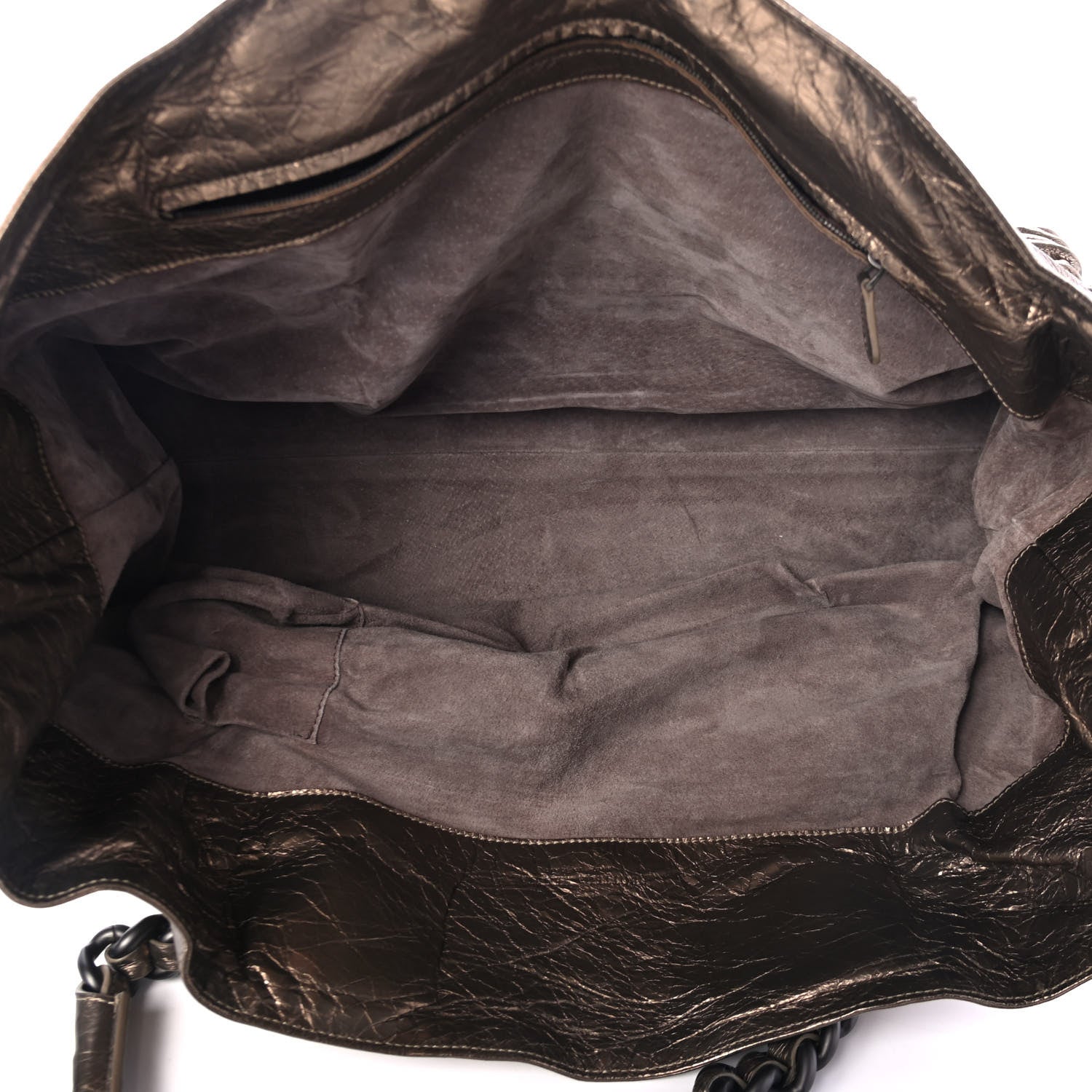 Bottega Veneta Metallic Crinkled Calfskin Tote 4 of 4