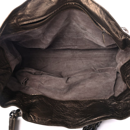 Bottega Veneta Metallic Crinkled Calfskin Tote 4 of 4