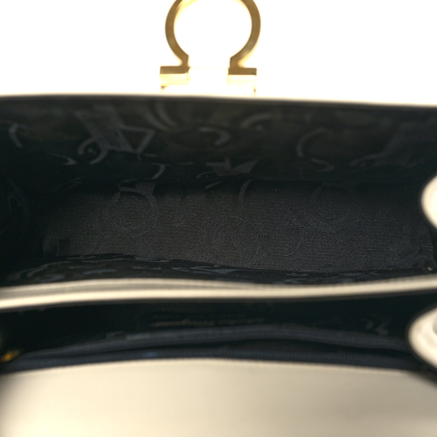 Salvatore Ferragamo Brushed Off Calfskin Iconic Large Top Handle Bag Magnolia 5 of 12