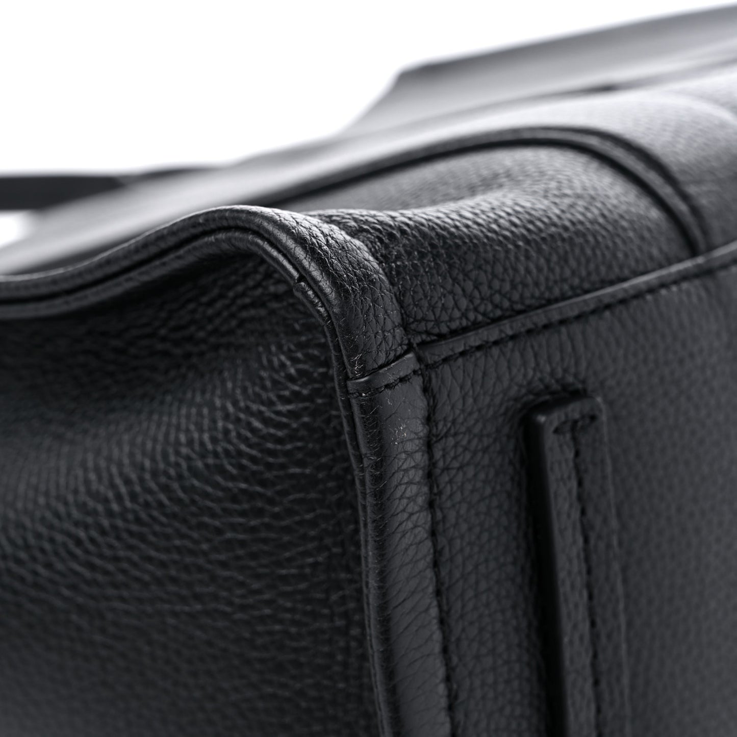 Grained Calfskin Large The Tote Bag Black