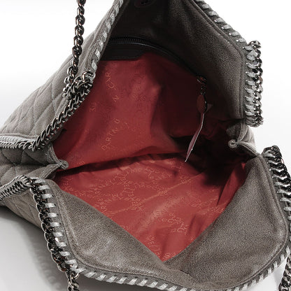Stella McCartney Shaggy Deer Quilted Small Falabella Tote Light Grey 5 of 10