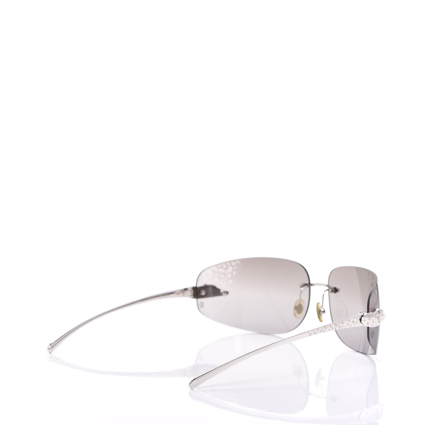 Panthere De Sunglasses Black Silver