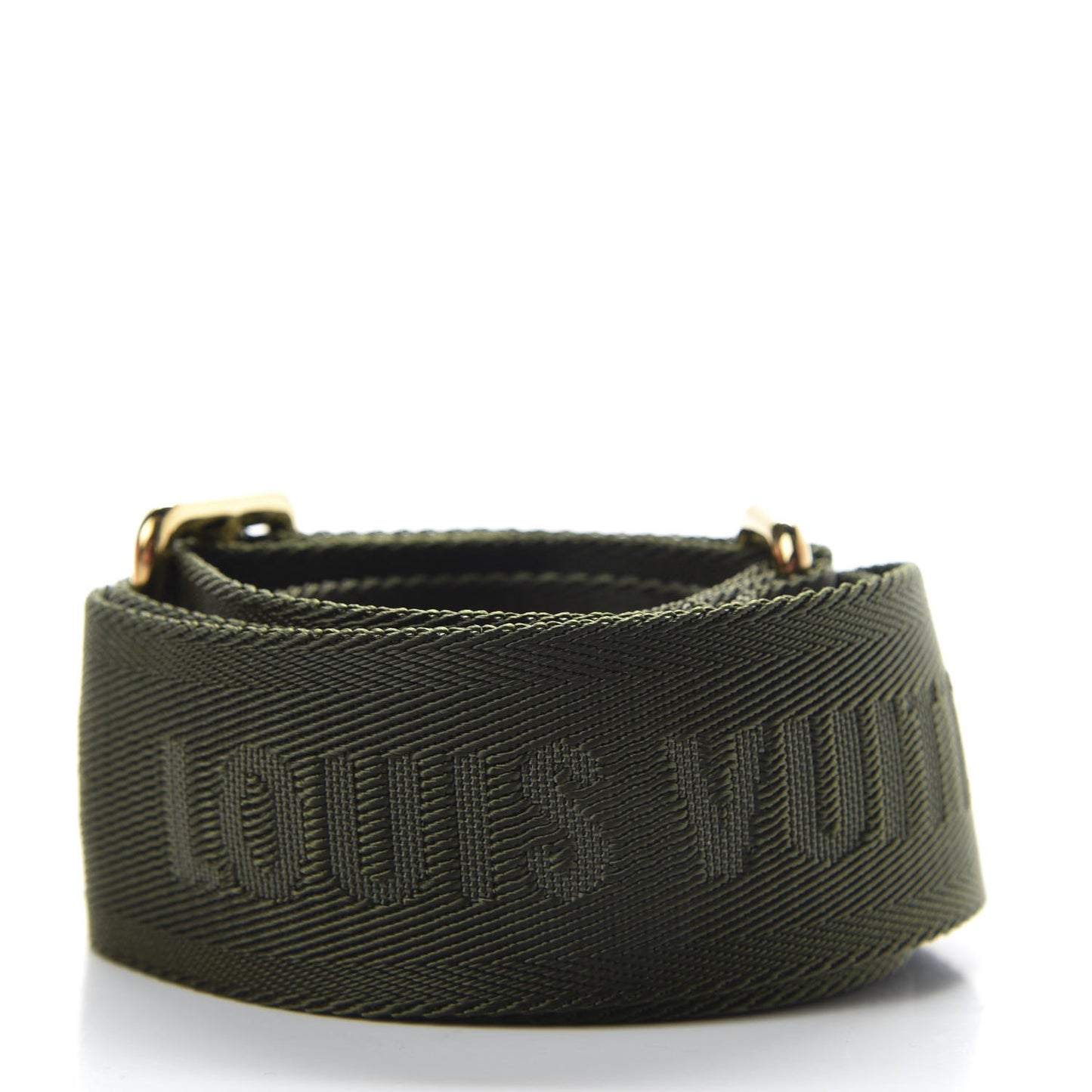 Nylon Monogram Strap with Coin Purse Kaki