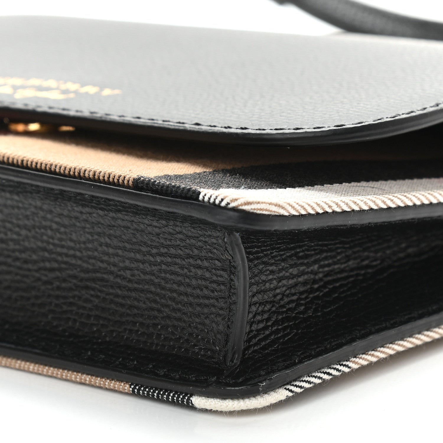 Burberry Calfskin Vintage Check Small Loxley Crossbody Black 8 of 9