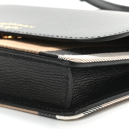 Burberry Calfskin Vintage Check Small Loxley Crossbody Black 8 of 9