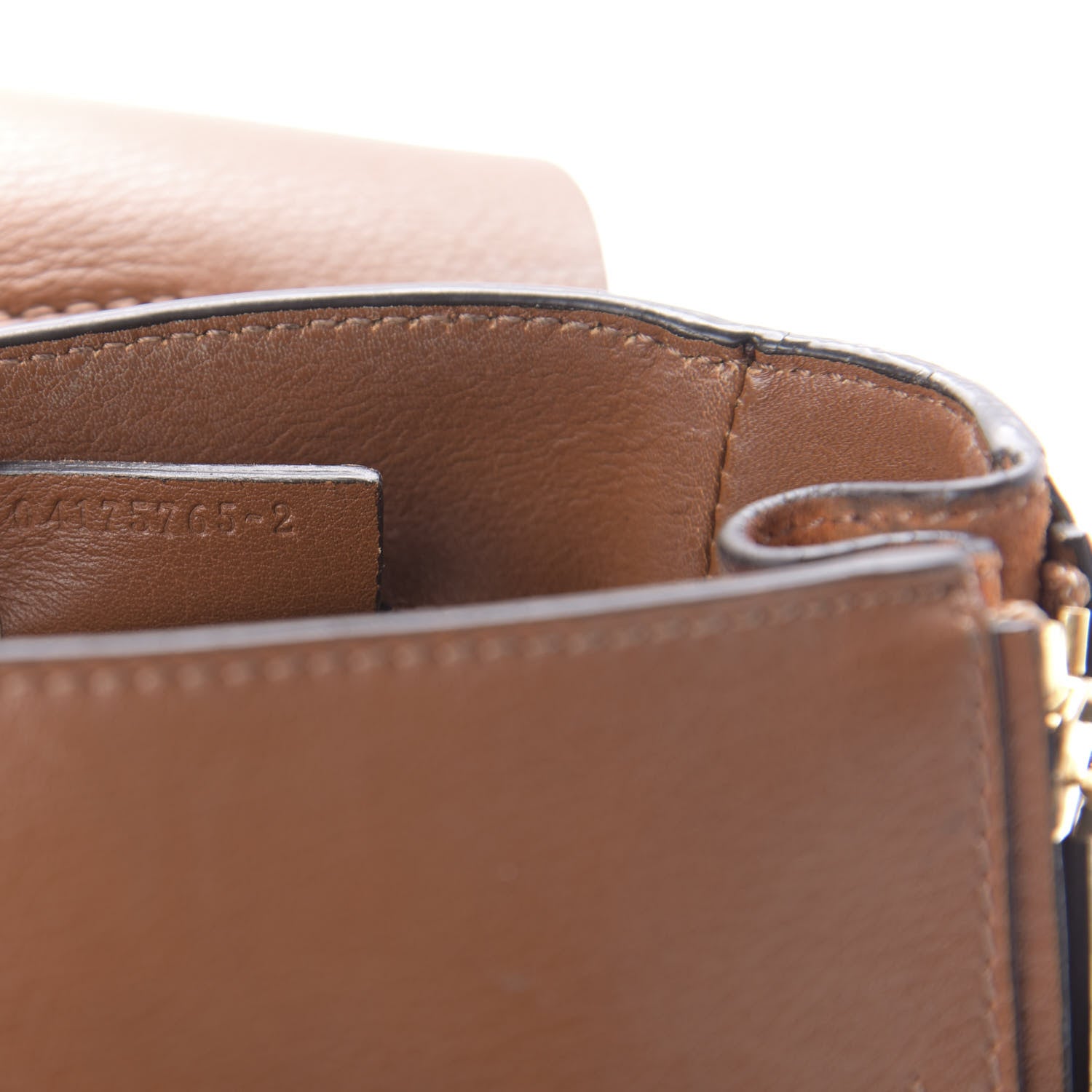 Chloe Suede Calfskin Mini Faye Backpack Tan 8 of 9