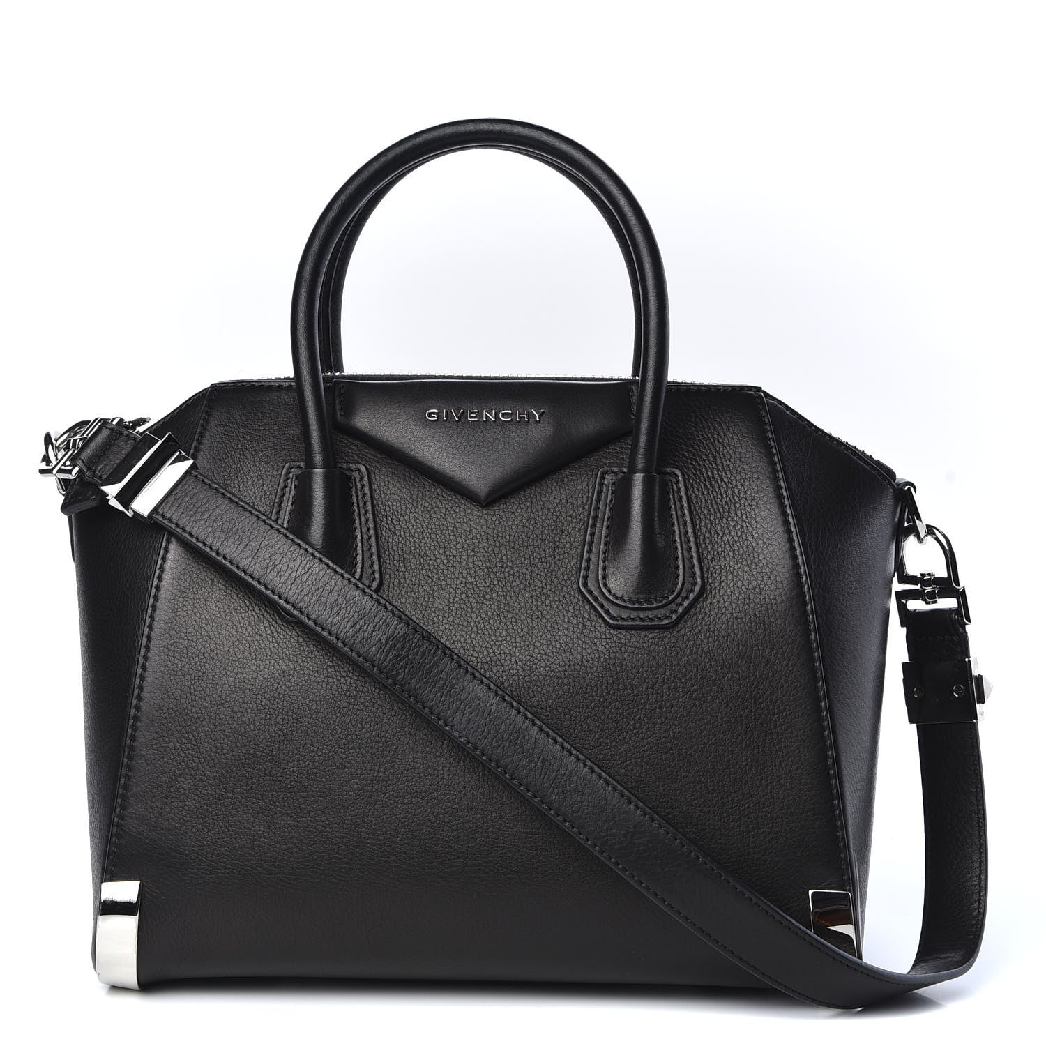 Givenchy Calfskin Metal Corners Small Antigona Black 1 of 9