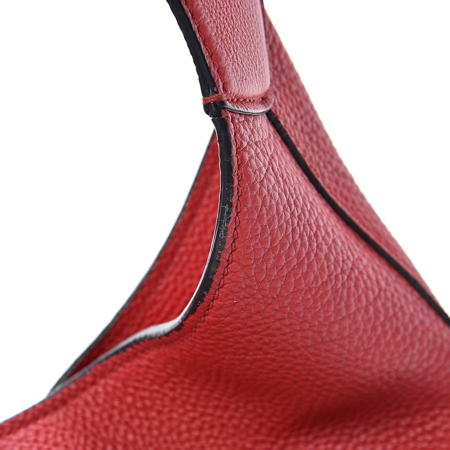 Soft Grained Calfskin Large Jackie Hobo Hibiscus Red