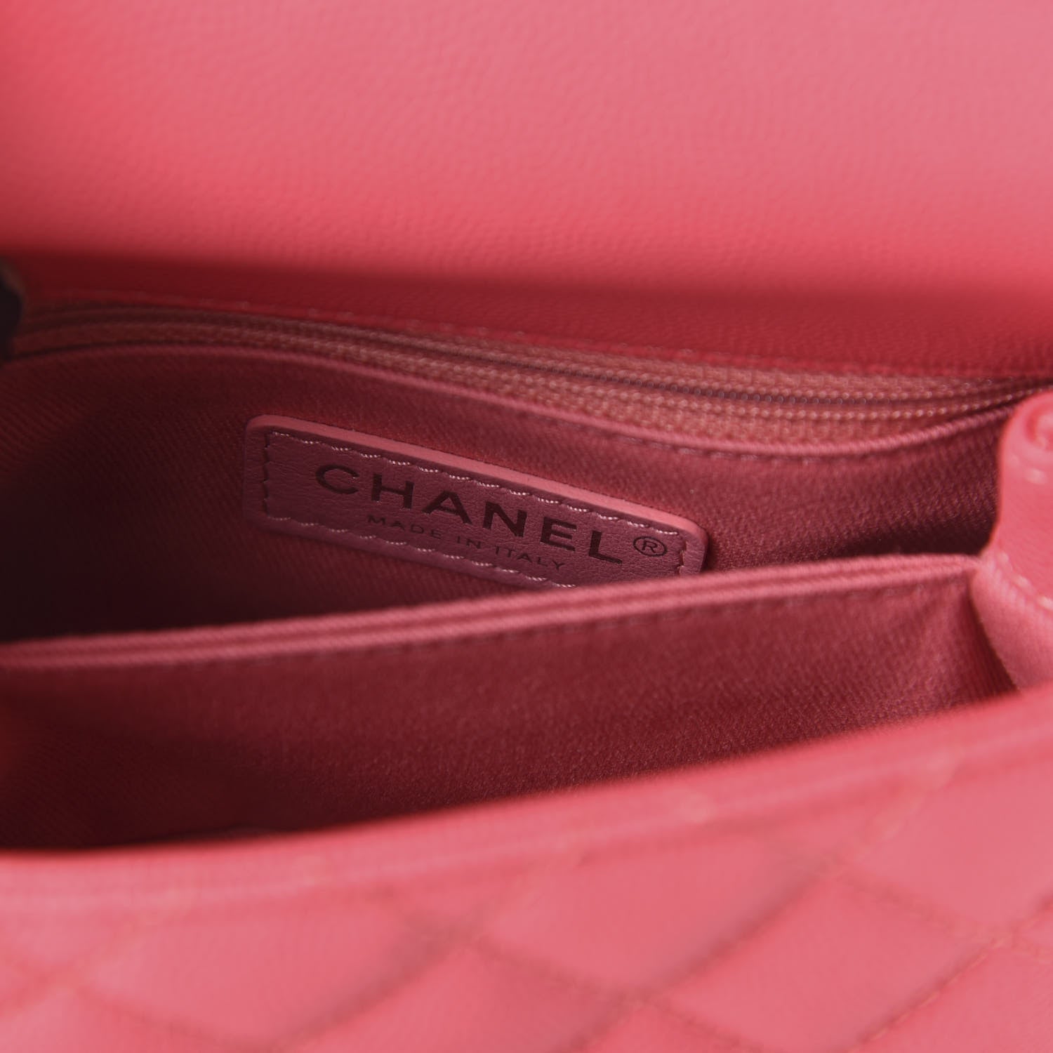 Chanel Caviar Quilted Incognito Extra Mini Coco Handle Flap Pink 8 of 10