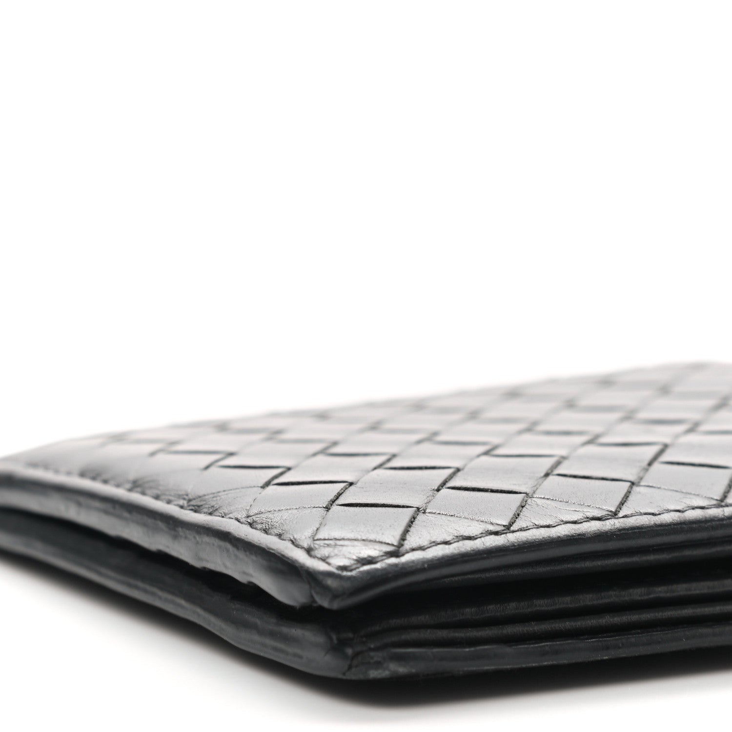 Bottega Veneta Nappa Intrecciato Bi-Fold Wallet Black 9 of 13