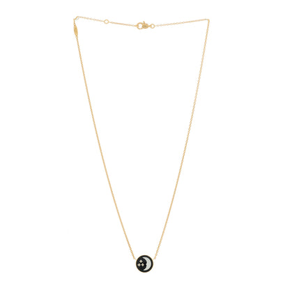 Christian Dior 18K Yellow Gold Platinum Diamond Black Onyx Mother of Pearl Rose Celeste Pendant Necklace 4 of 6