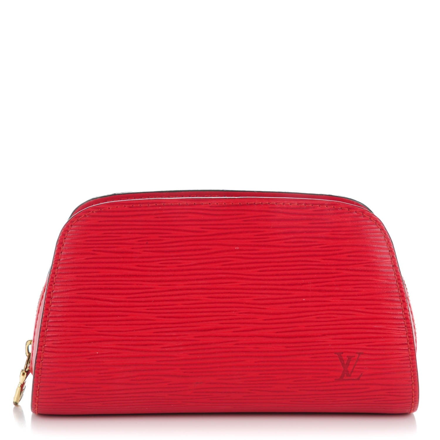 Louis Vuitton Epi Dauphine 17 Cosmetic Pouch Castillan Red 1 of 11
