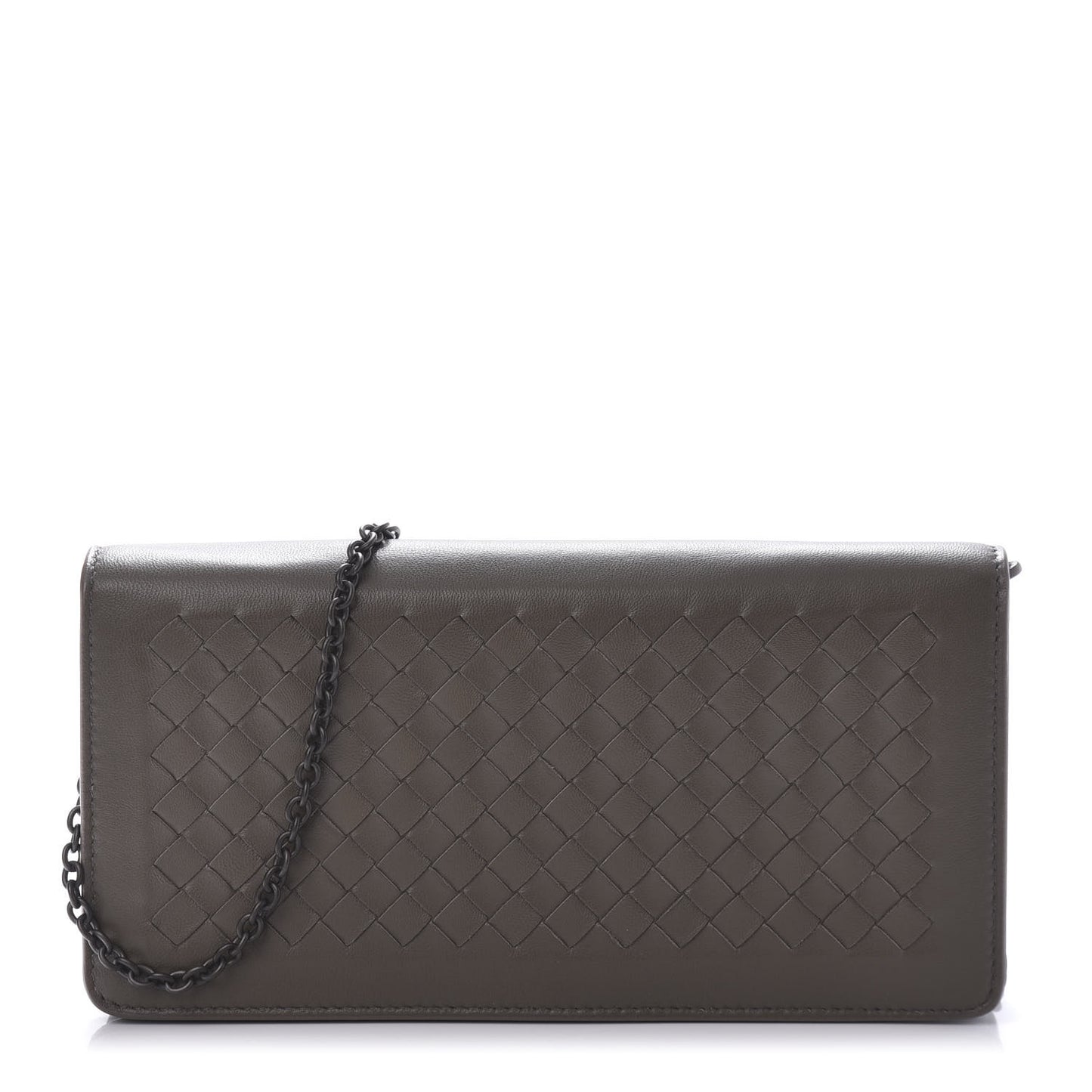 Nappa Intrecciato Continental Wallet on Chain Ebano