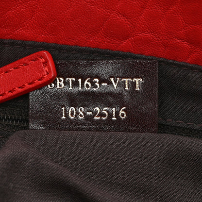 Fendi Crinkled Lambskin Mia Shoulder Flap Red 7 of 11