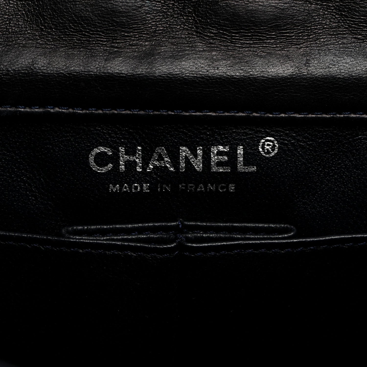 Chanel Satin Paillette Sequin Quilted Medium Single Flap Navy 6 of 10