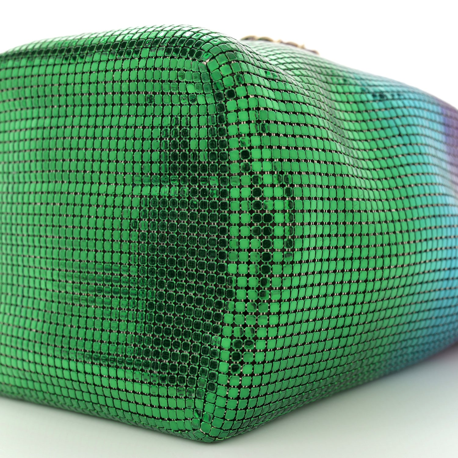 Chanel Faded Metallic Mesh Mini Bucket Bag Multicolor 10 of 10