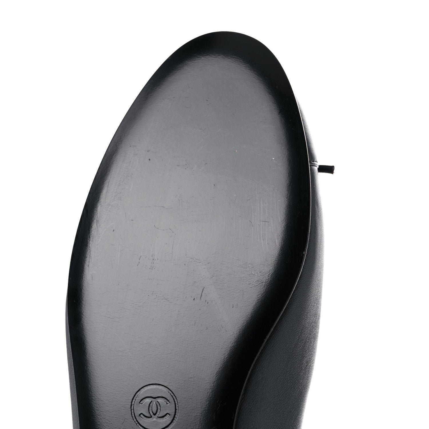 Chanel Lambskin Cap Toe Ballerina Flats 35.5 Grey 9 of 12