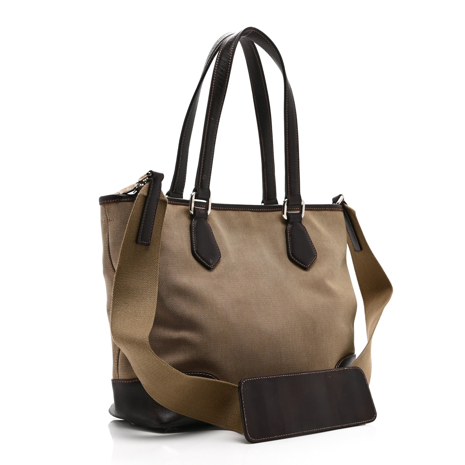 Prada Jacquard Logo Tote Corda Moro 3 of 10