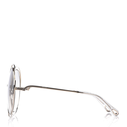 Chloe Oversize Round Carlina Oversized Round Sunglasses CE114S Grey Metallic 3 of 7