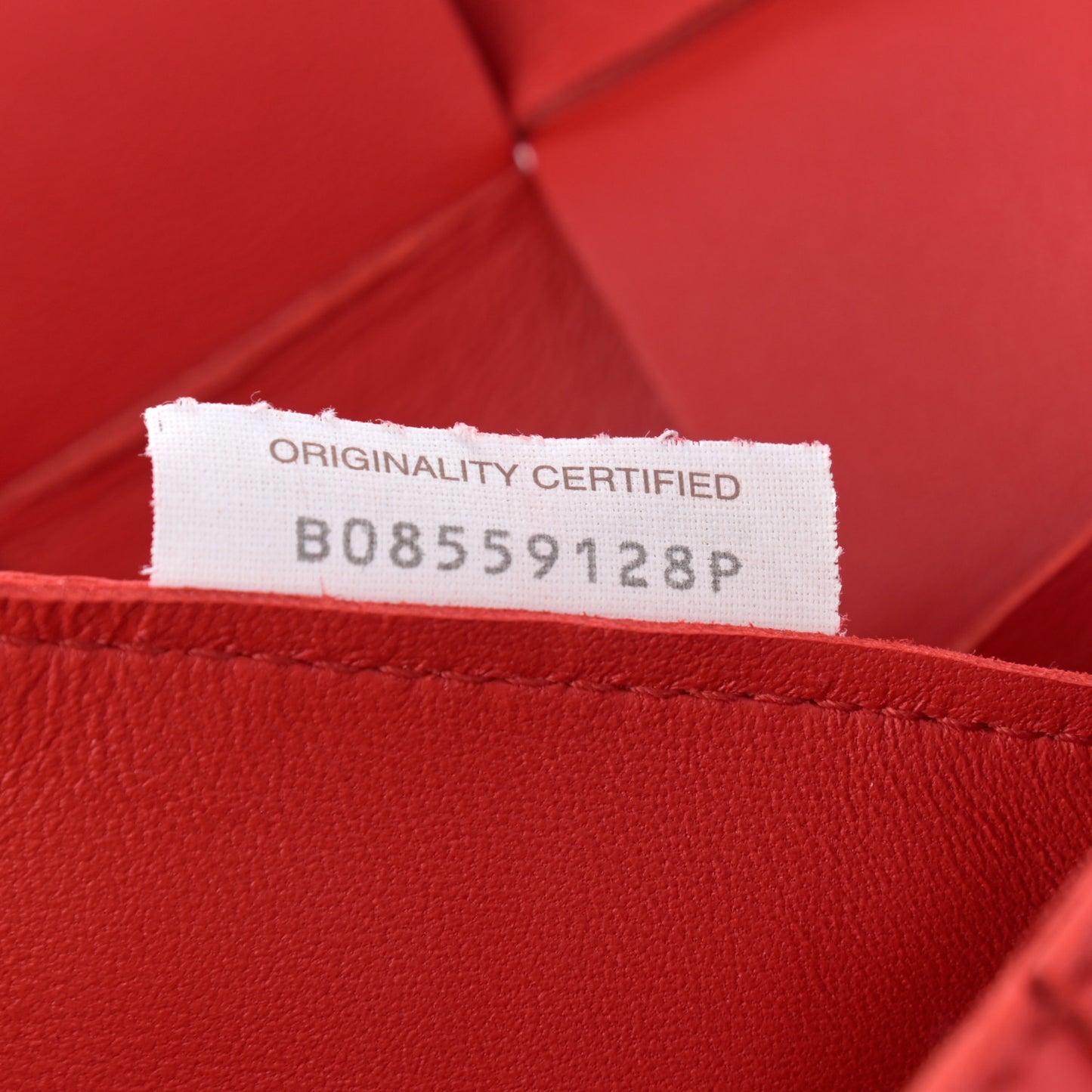 Lambskin Maxi Intrecciato Cassette Crossbody Bag Bright Red
