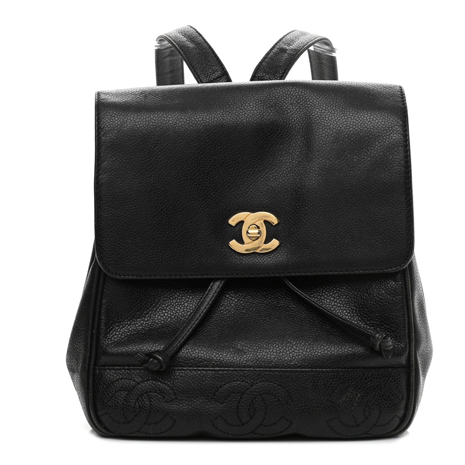 Chanel Caviar CC Backpack Black 1 of 8