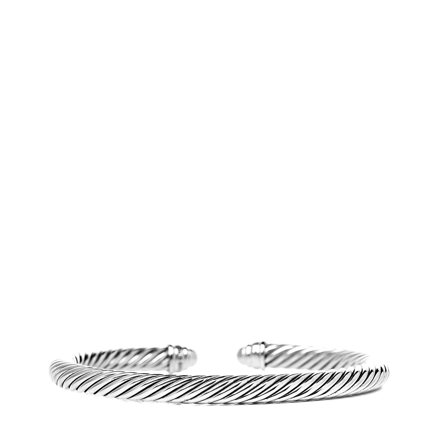 Sterling Silver Diamond 5mm Cable Classics Bracelet