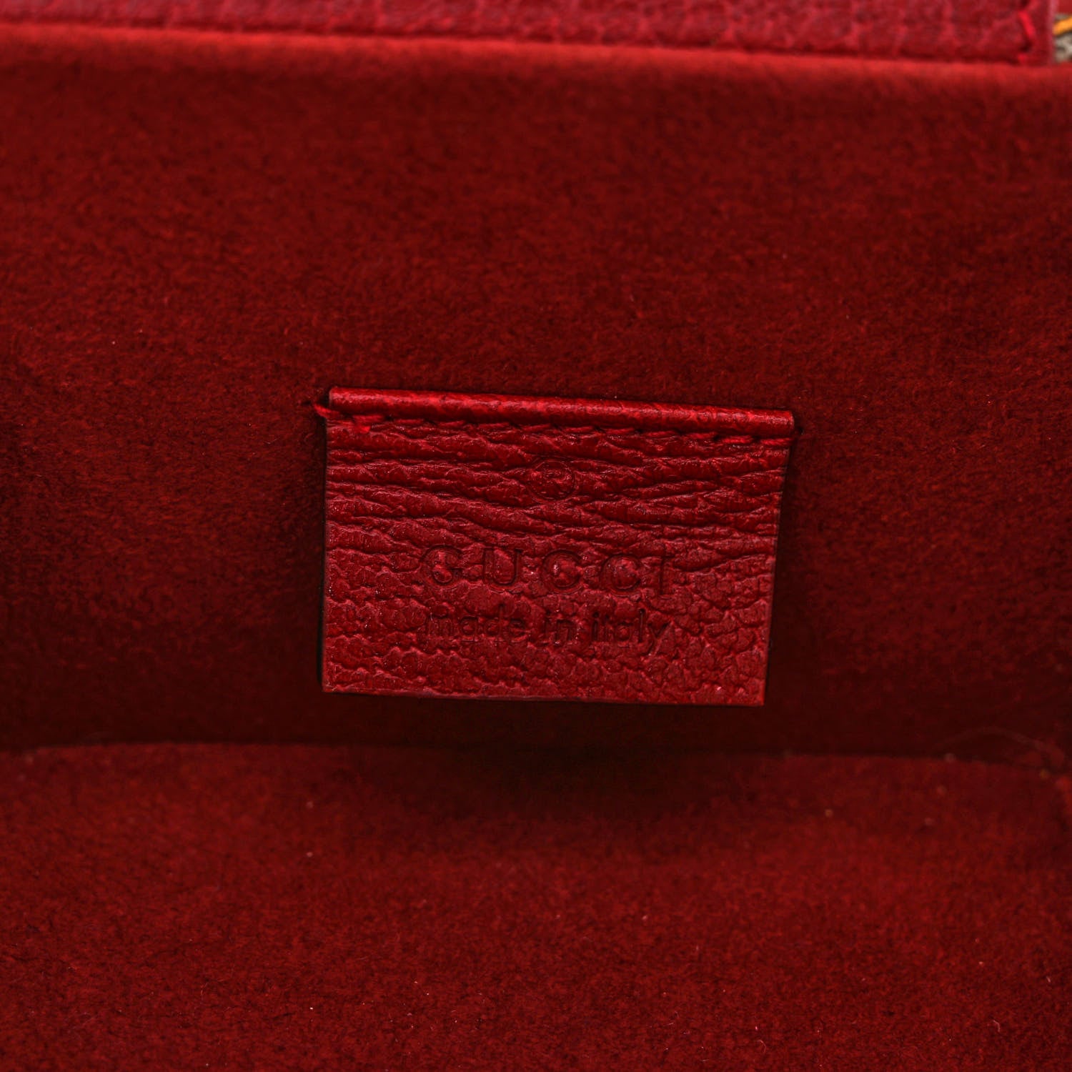Gucci GG Supreme Monogram Flora Padlock Jewelry Case Red 8 of 13