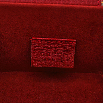 Gucci GG Supreme Monogram Flora Padlock Jewelry Case Red 8 of 13