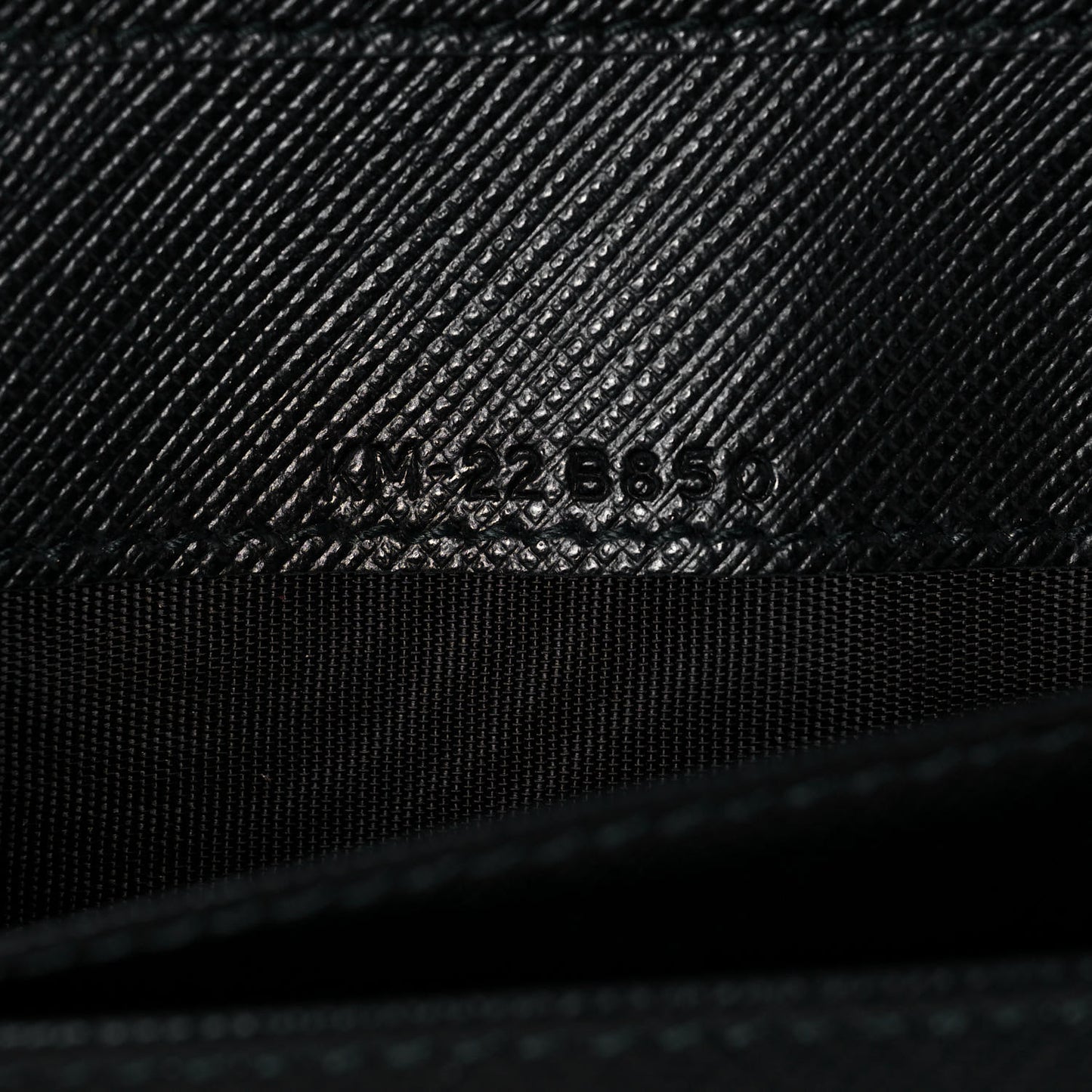 Printed Calfskin Ginny Wallet On Chain Black