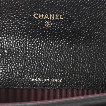 Chanel Caviar Quilted Flap Card Holder Black 7 of 8
