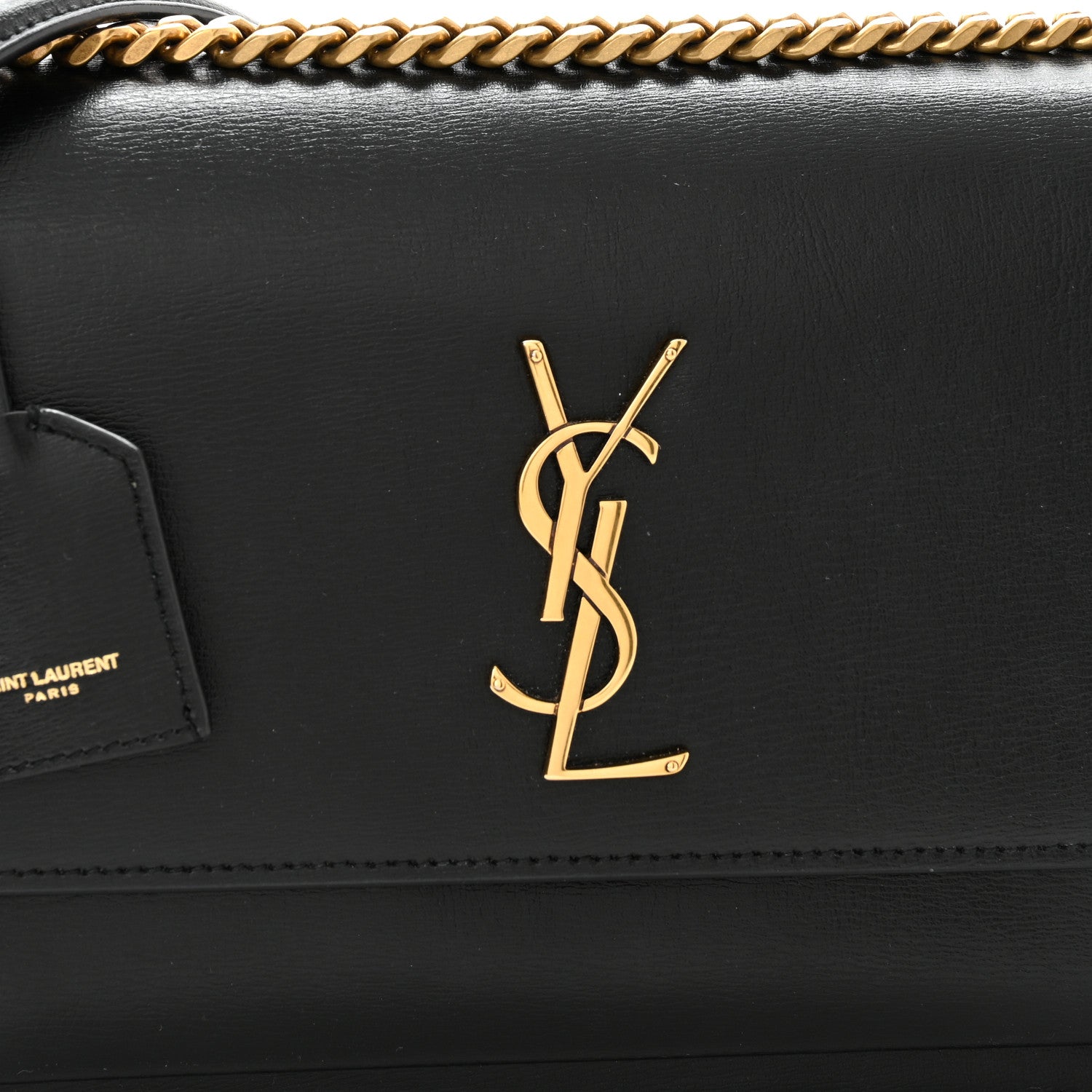Saint Laurent Calfskin Medium Monogram Sunset Black 9 of 11