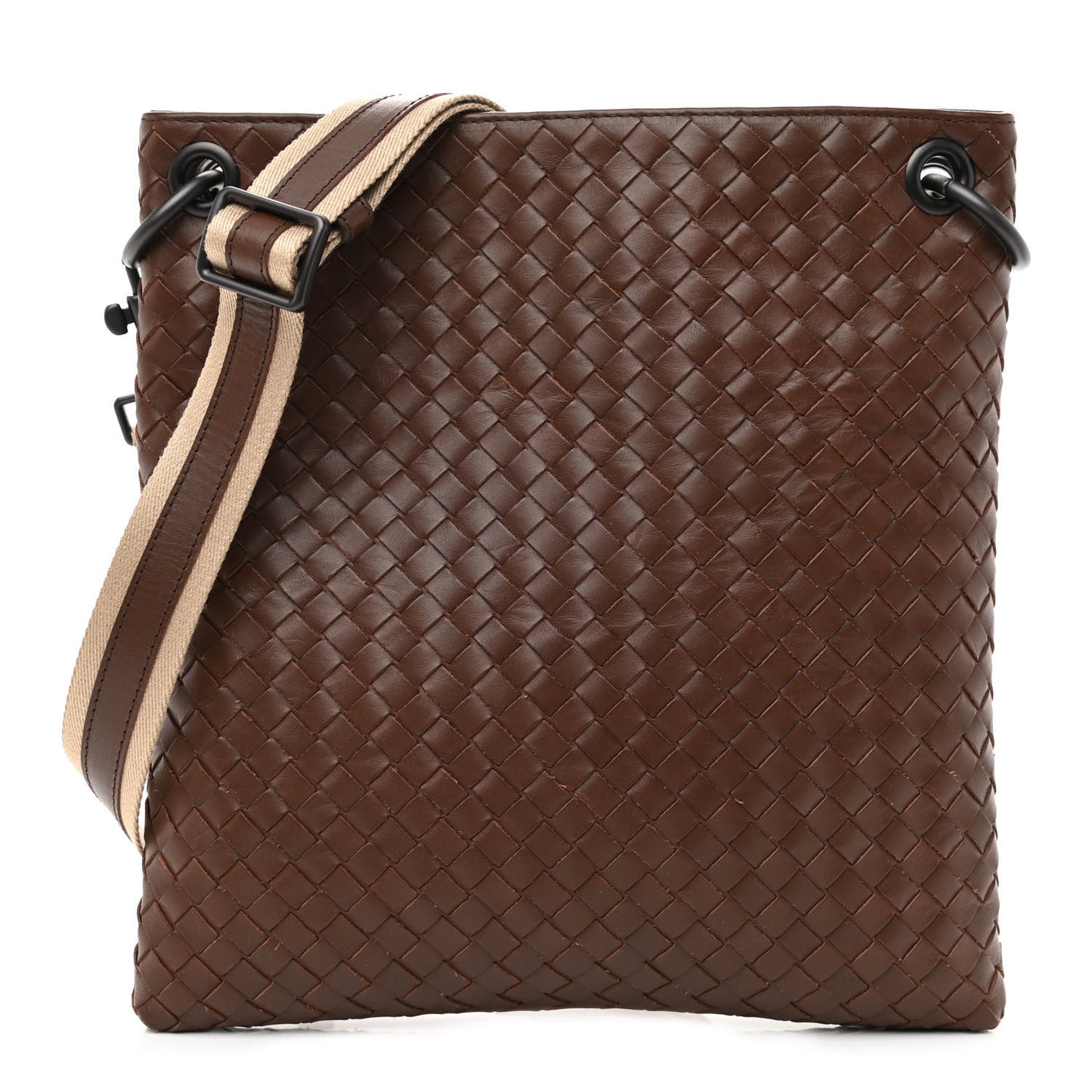 Nappa Intrecciato VN Crossbody Messenger Bag Brown