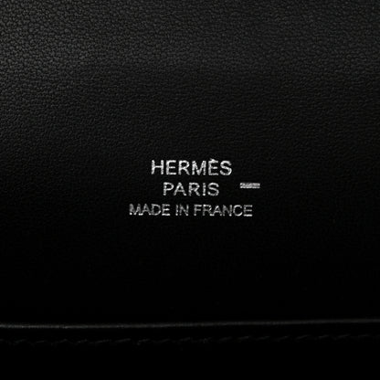 Hermes Lizard Kelly Pochette Clutch Black 6 of 11