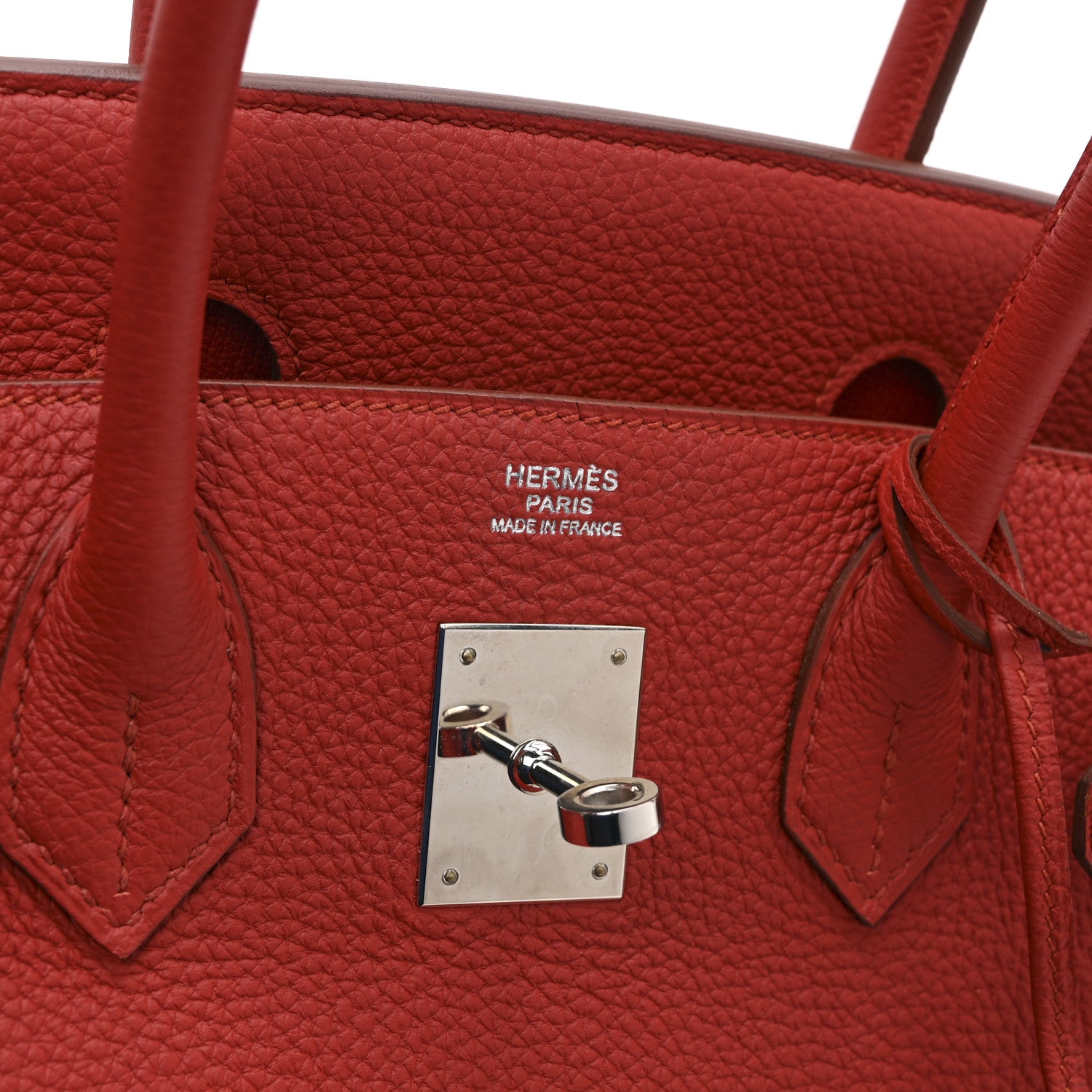 Hermes Togo Birkin 30 Vermillion 6 of 10