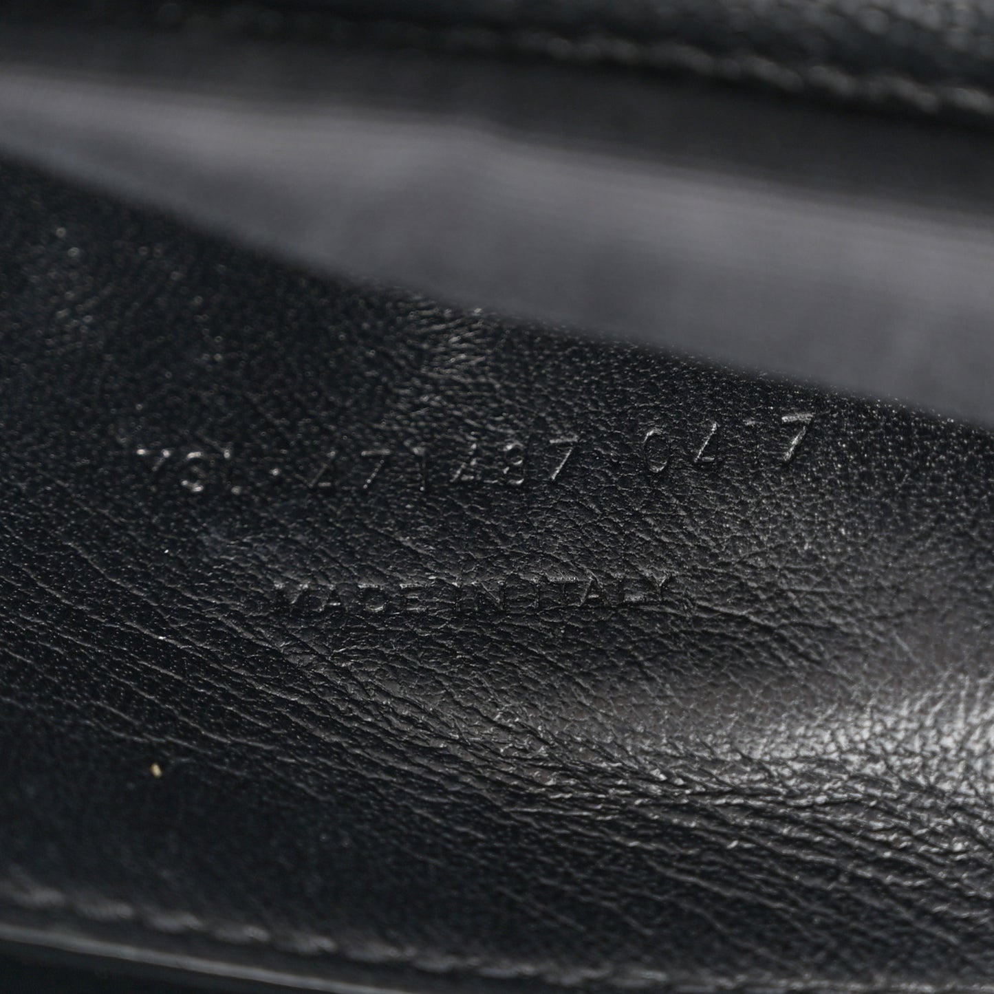 Grain De Poudre Medium West Hollywood Monogram Fold-Over Black