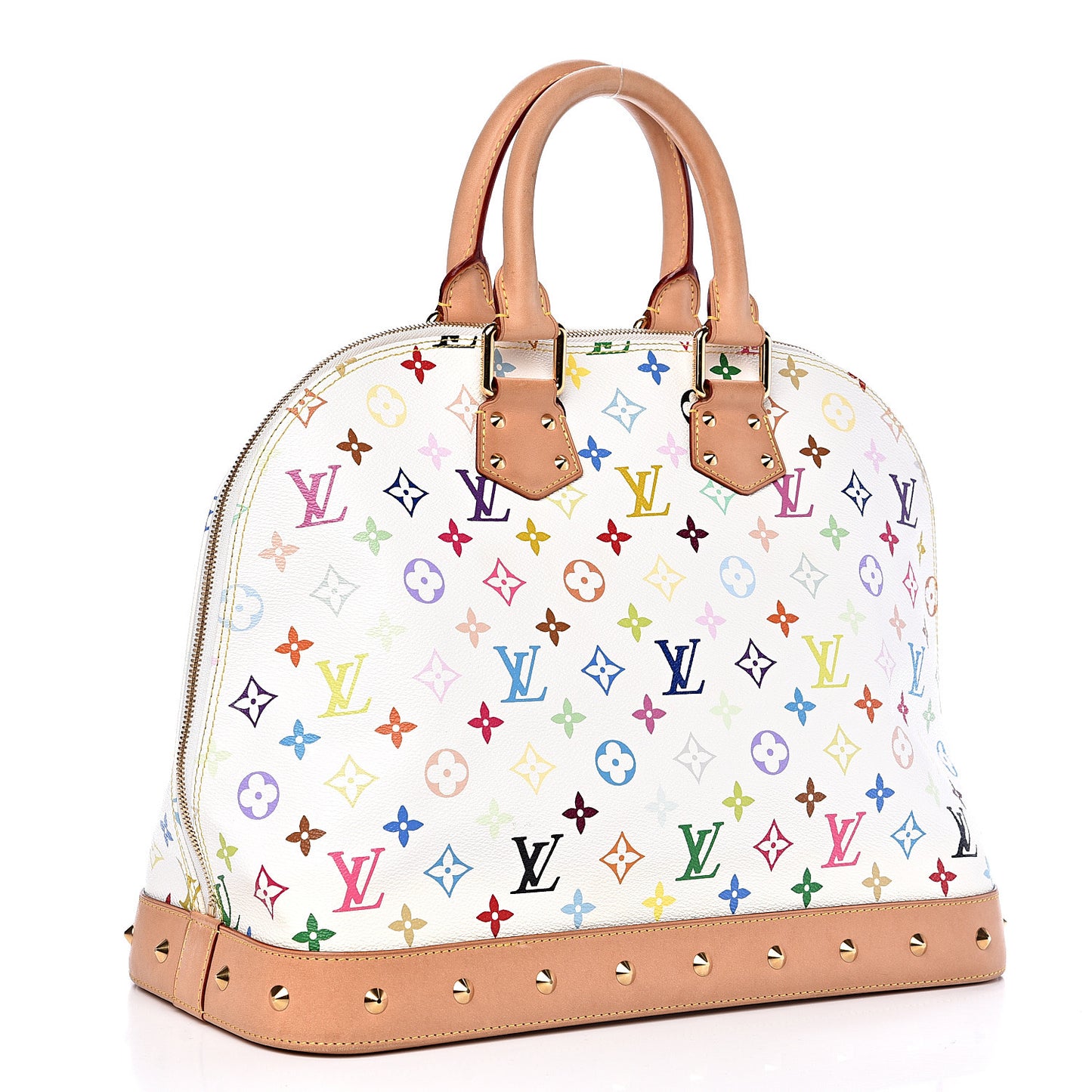 Monogram Multicolor Alma GM White