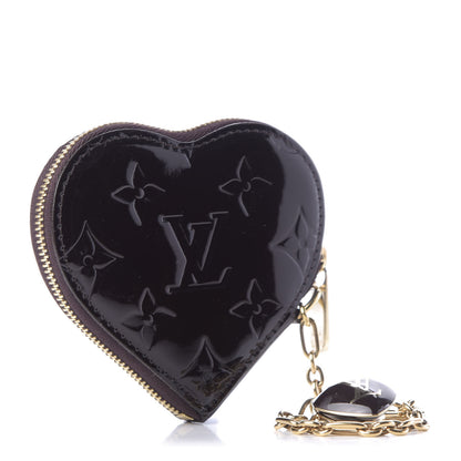 Louis Vuitton Vernis Coeur Heart Coin Purse Amarante 2 of 8