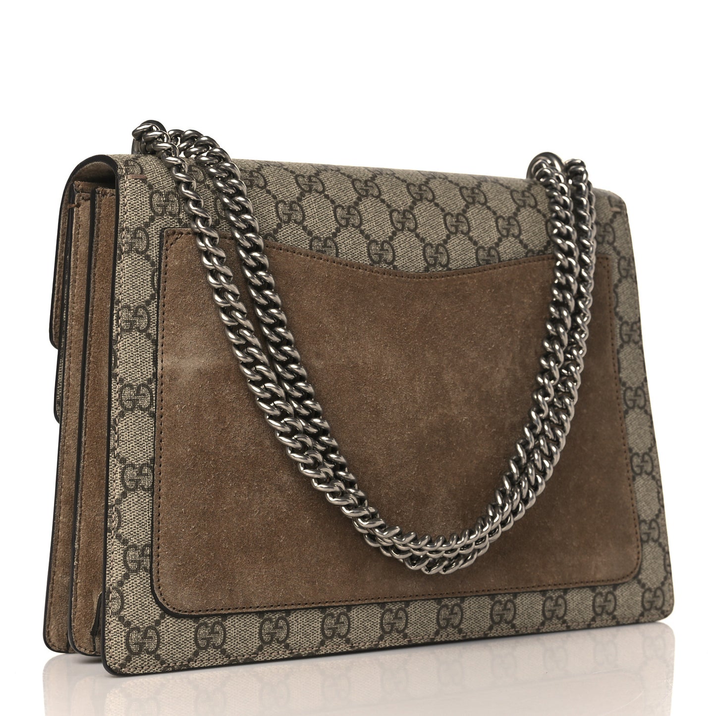 GG Supreme Monogram Medium Dionysus Shoulder Bag Taupe