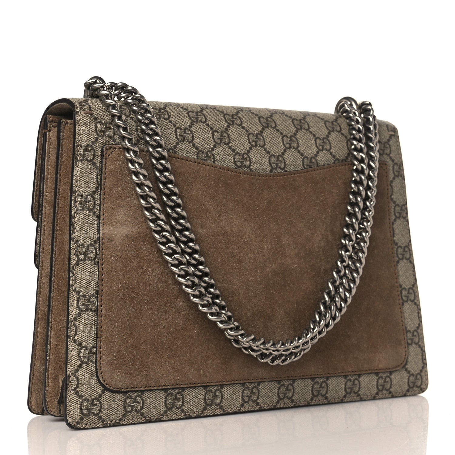 Gucci GG Supreme Monogram Medium Dionysus Shoulder Bag Taupe 3 of 10