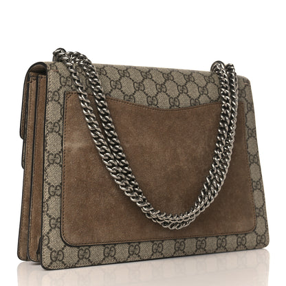 Gucci GG Supreme Monogram Medium Dionysus Shoulder Bag Taupe 3 of 10