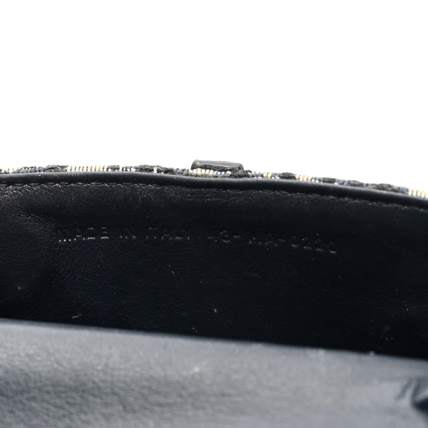 Christian Dior Oblique Nano Saddle Chain Pouch Blue 7 of 14