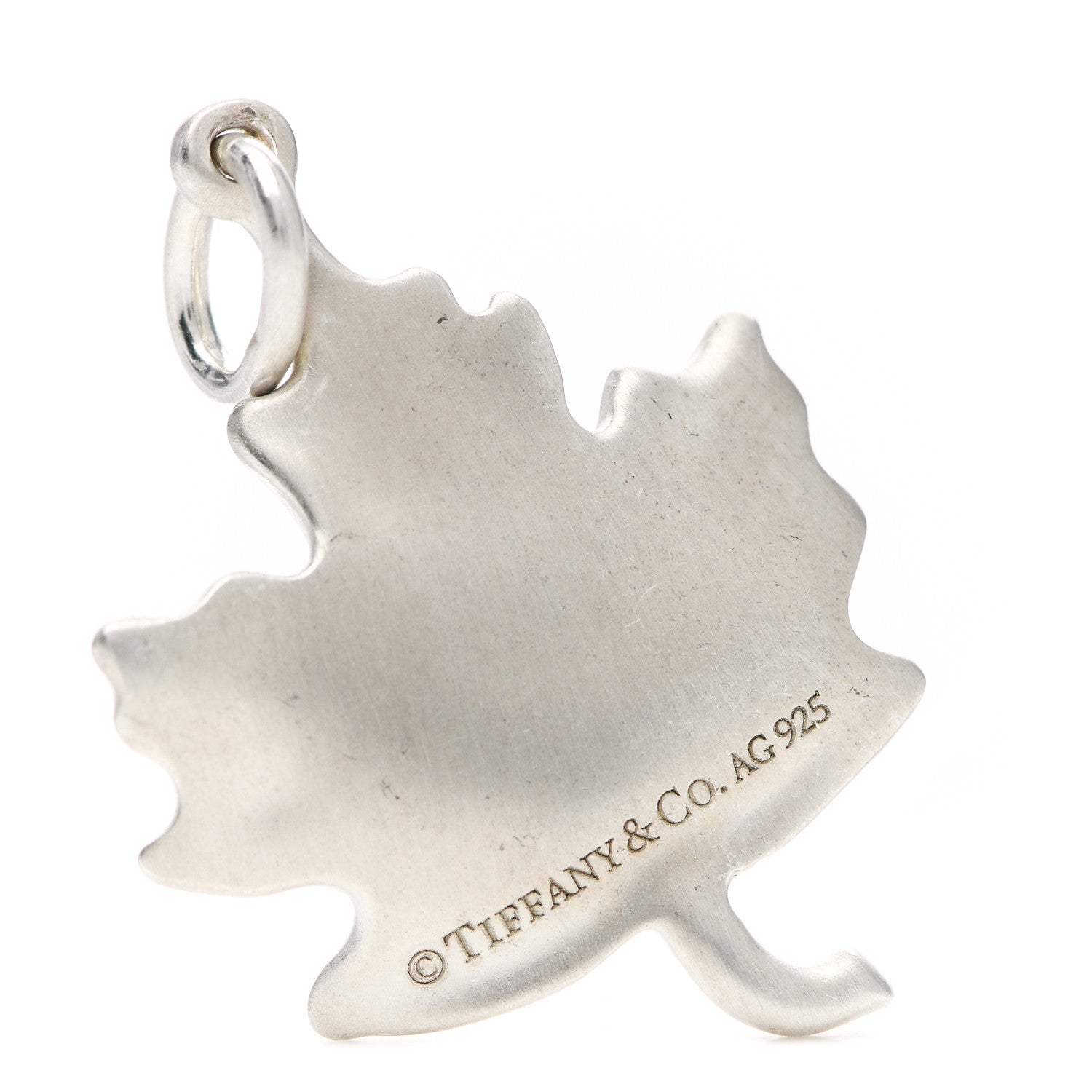 Tiffany Sterling Silver Maple Leaf Charm 3 of 3